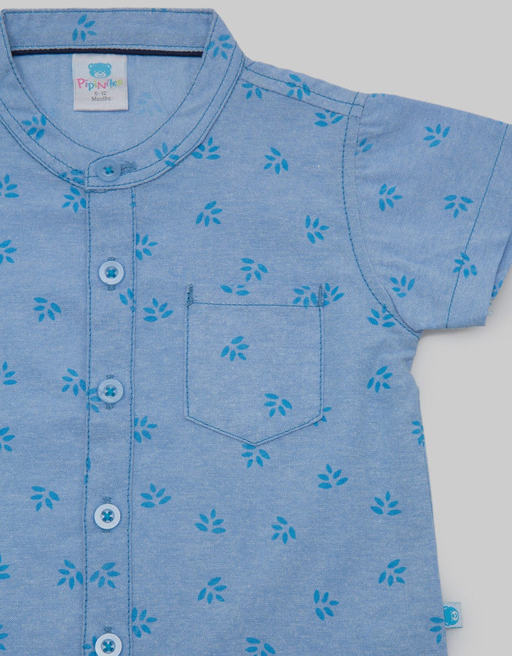 Pipiniko Short Sleeve Shirt Highlight Kemeja Fp Leave