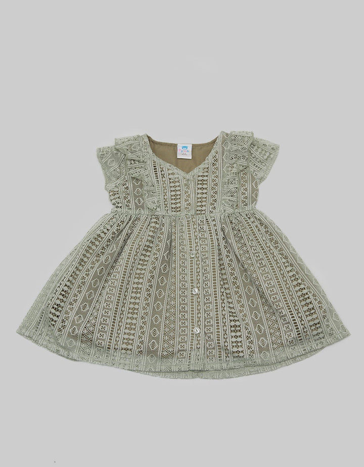 Pipiniko Short Sleeve Midi Dress Bohemian Lace