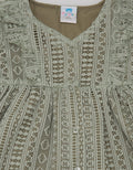 Pipiniko Short Sleeve Midi Dress Bohemian Lace