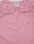 Pipiniko Collar Embroidered Girls T-Shirt