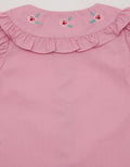 Pipiniko Collar Embroidered Girls T-Shirt