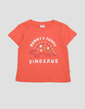 Pipiniko Funny Dinosaur Kaos Anak Perempuan
