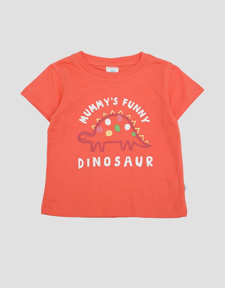 Pipiniko Funny Dinosaur Kaos Anak Perempuan
