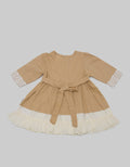 Pipiniko Short Sleeve Midi Dress Tier 2 With Lace