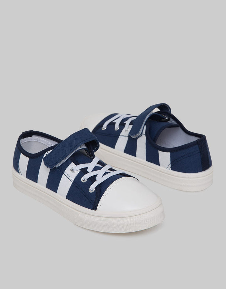 Nevada Stripe Velcro Strap Sneakers Children