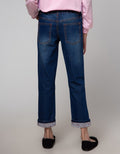 Aero Denim Long Pants Embroidered Hello