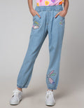 Aero Jogger Denim Aplique Bunny