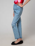 Aero Aplique Bunny Girls Denim Pants