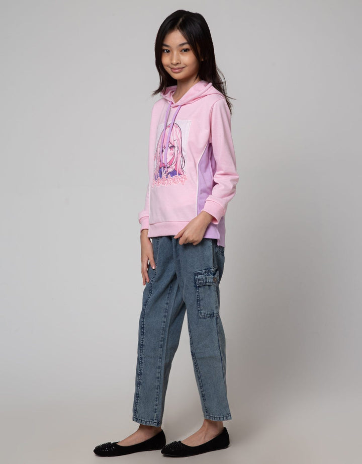 Aero Denim Long Pants Washing Acid Cargo Pockets