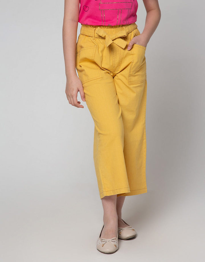 Aero Long Pants Kulot Polos Pinggang Karet Pita