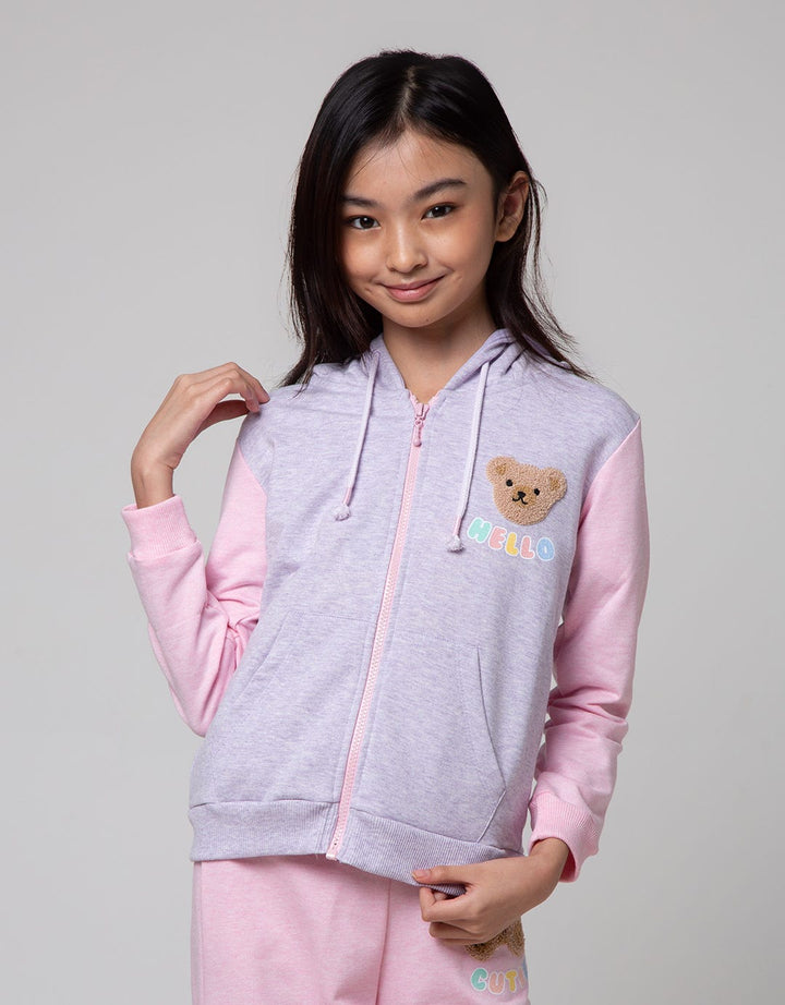 Aero Jacket Hoody Bear Active With Chenille