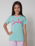 Aero Short Sleeve T-Shirt Bordir Smile Flower