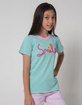 Aero Short Sleeve T-Shirt Bordir Smile Flower