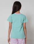Aero Short Sleeve T-Shirt Bordir Smile Flower