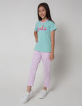 Aero Short Sleeve T-Shirt Bordir Smile Flower