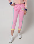 Aero Jogger Piping Pinggir Kantong Geber Smile Flower