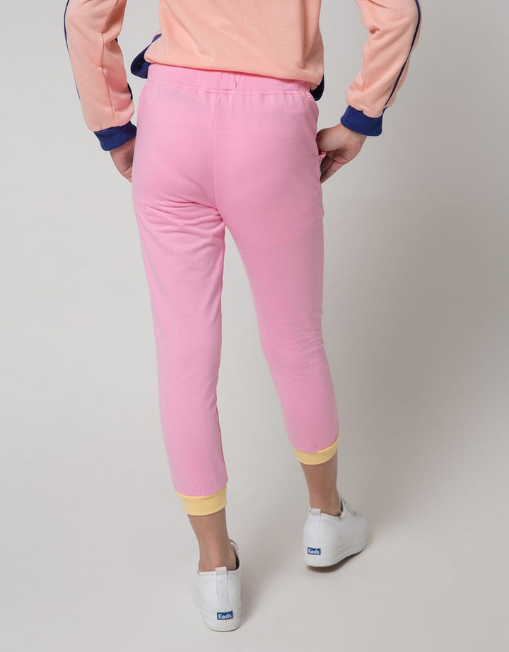 Aero Jogger Piping Edge Pocket Geber Smile Flower
