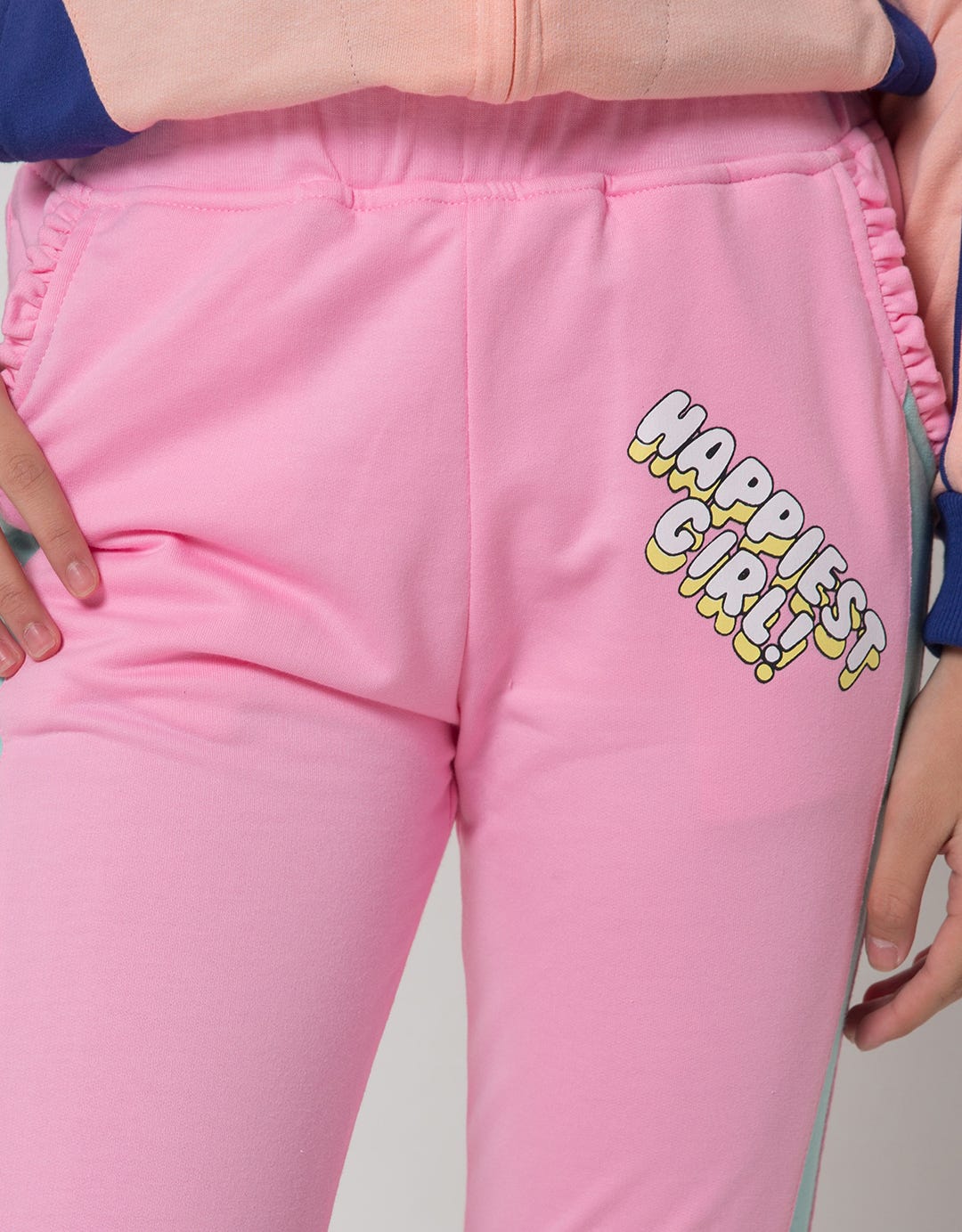 Aero Jogger Piping Edge Pocket Geber Smile Flower