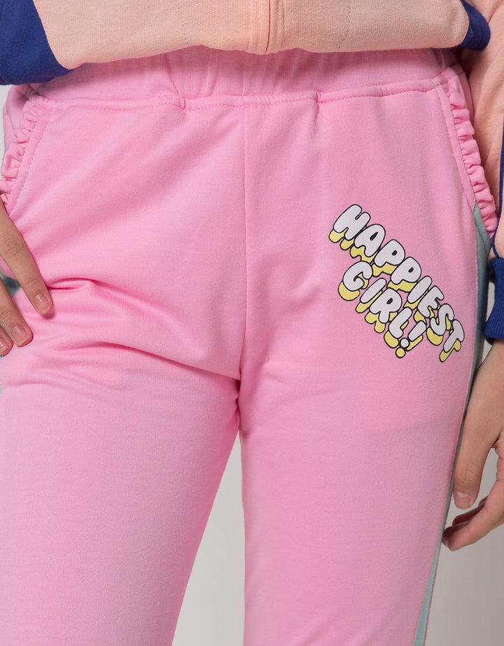 Aero Jogger Piping Edge Pocket Geber Smile Flower