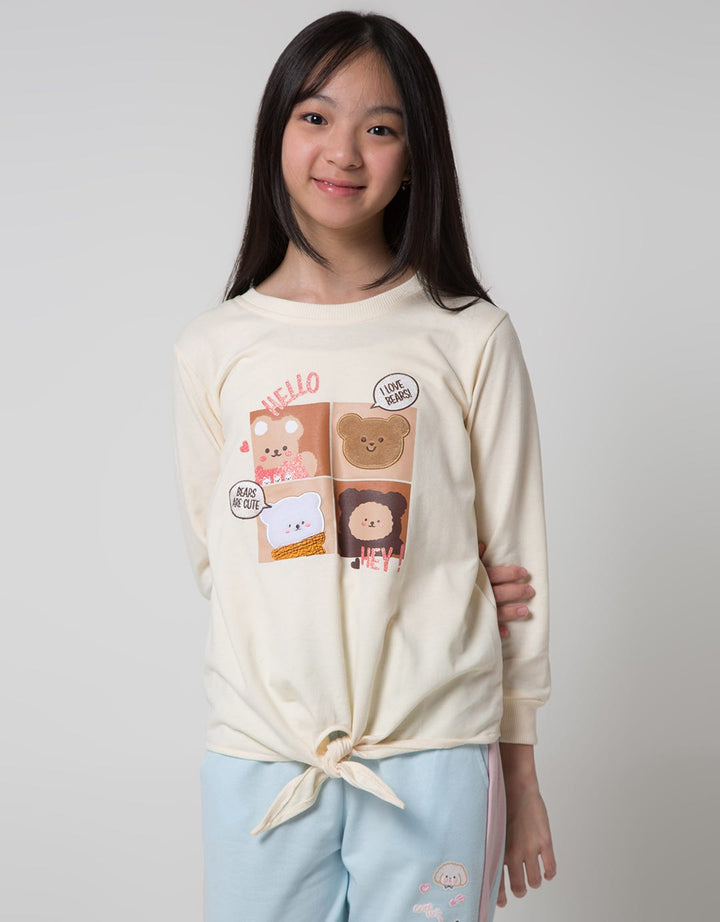 Aero Sweatshirt Bear Kotak Hey Hi