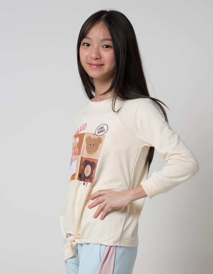 Aero Sweatshirt Bear Kotak Hey Hi