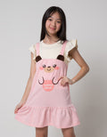 Aero Short Sleeve Midi Dress Hand Geber Fur Bear Ears