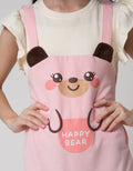 Aero Short Sleeve Midi Dress Hand Geber Fur Bear Ears