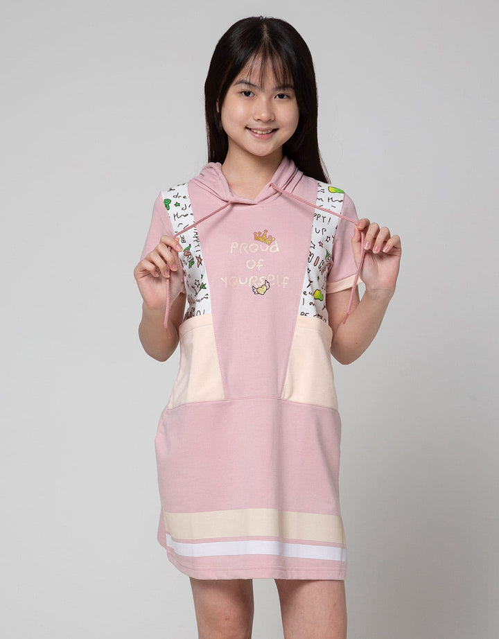 Sero Hoodie Cut Dress Anak Perempuan