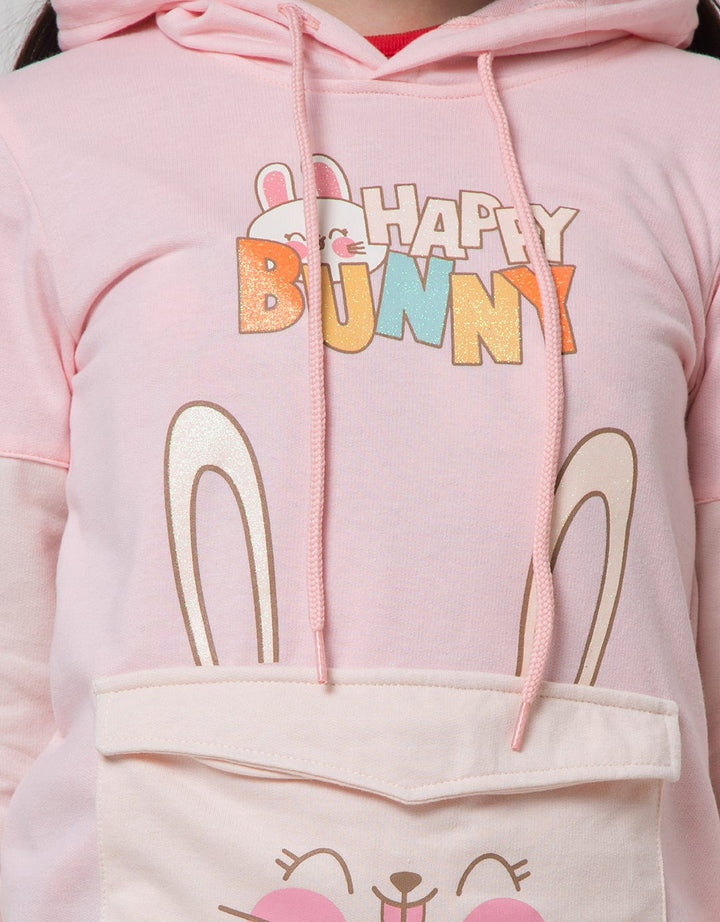 Aero Sweater Hoodie Kantong Happy Bunny