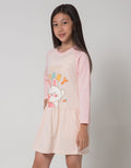 Aero Long Sleeve Midi Dress Cut Sewn Happy Bunny