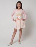 Aero Long Sleeve Midi Dress Cut Sewn Happy Bunny