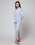St. Yves Long Sleeve Pyjama Pants Stripe Lina
