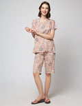 St. Yves Short Sleeve Pyjama Capri Bunga Klasik