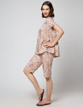 St. Yves Short Sleeve Pyjama Capri Bunga Klasik