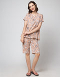 St. Yves Short Sleeve Pyjama Capri Bunga Klasik