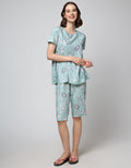 St. Yves Short Sleeve Pyjama Capri Bunga Klasik