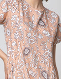 St. Yves Short Sleeve Midi Dress Bunga Klasik