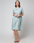 St. Yves Short Sleeve Midi Dress Bunga Klasik