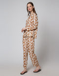 St. Yves Long Sleeve Pyjama Pants Geo Blocks Pl-Blok