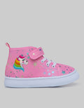 Little M Up Hi Collar Sneakers for Girls