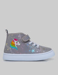 Little M Up Hi Collar Sneakers for Girls