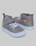 Little M Up Hi Collar Sneakers for Girls