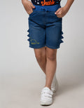 Little M Rib Bordir Denim Pendek Anak Laki-Laki