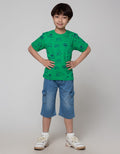 Little M Short Denim Bloon Rib