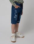 Little M Short Denim Dino Embro