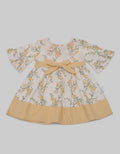Pipiniko Dress Flower Combi Stripe