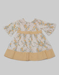 Pipiniko Dress Flower Combi Stripe