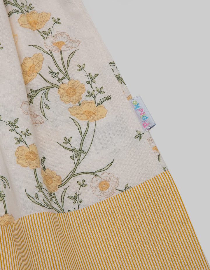 Pipiniko Dress Flower Combi Stripe