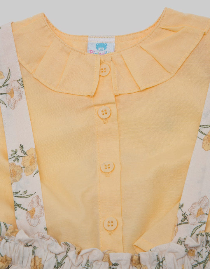 Pipiniko Pinafore Dress With Coral