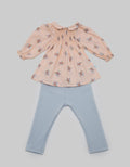Pipiniko Set Smock Print Flower Sethig03